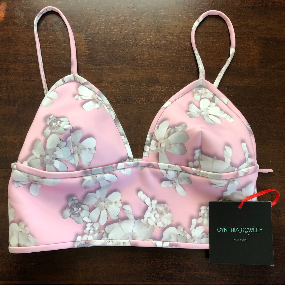 Cynthia Rowley - Women’s Fun Flirty, Crop/Bustier Adjustable Straps. Size Medium